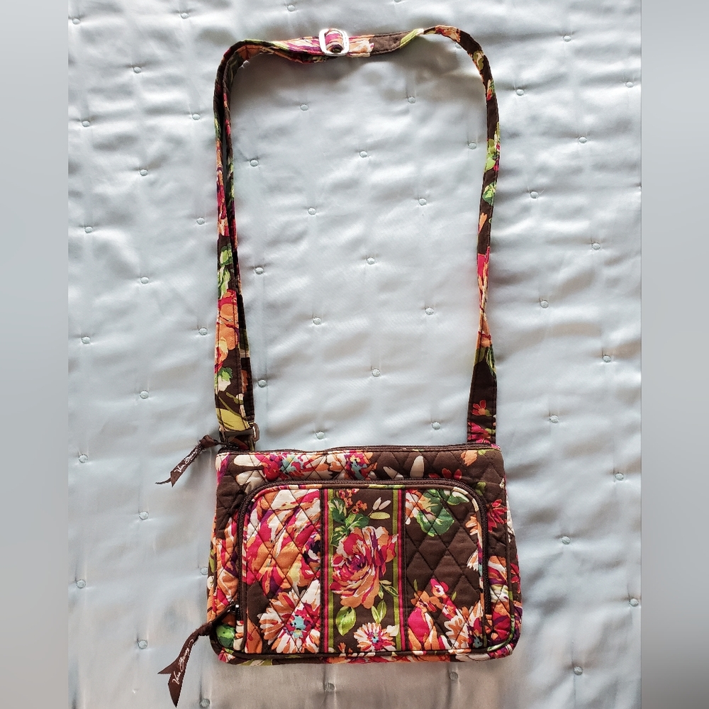Brown Floral Vera Bradley Crossbody